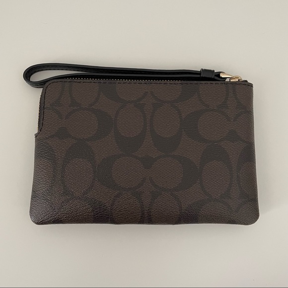 Coach Corner Zip Wristlet - Picture 2 of 5
